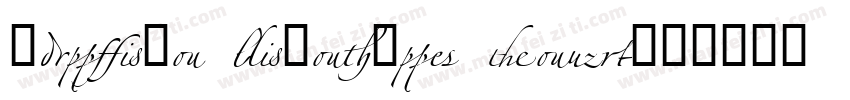 Zapfino Linotype Four字体转换